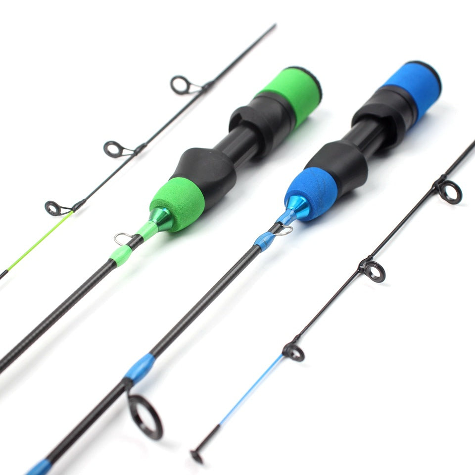 55cm3Carbon Fiber Ice Fishing Rod Ultra Soft Ultra Light Portable Winter Fishing Rod European and American Winter Fishing