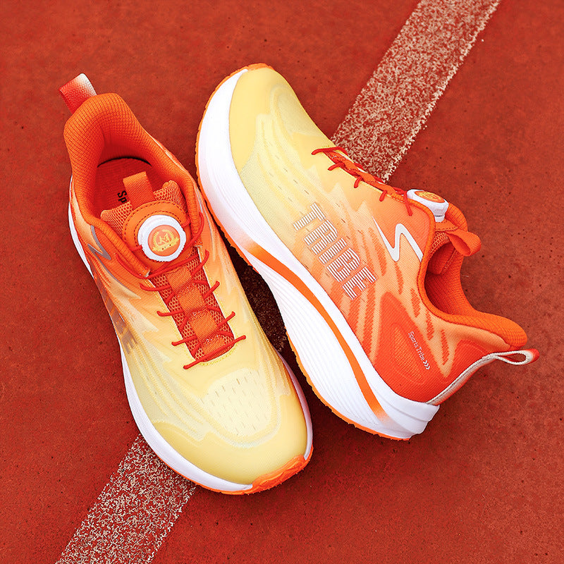 Full Palm Carbon Plate Running Shoes Mesh Ultra-Light Shock Absorption Men and Women Students Racing Jogging Sports Marathon Professional Running Shoes