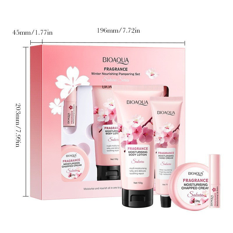 BIOAOUA Sakura Series Winter Moisturizing Luxurious Set Hydration Kit  Wholesale