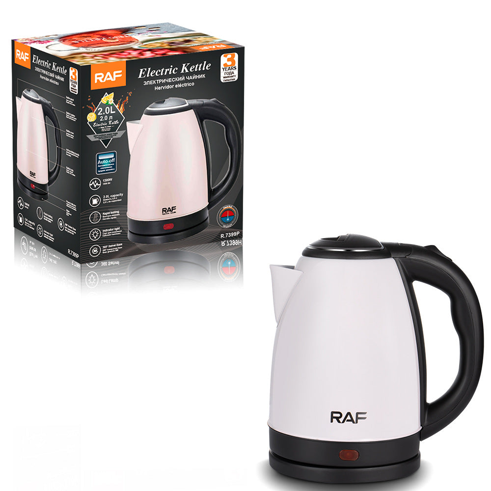 RAF European Standard Double-layer Anti-dry Boiling Kettle for Kitchen2L Health Kettle Fast Electric Kettle R .7399