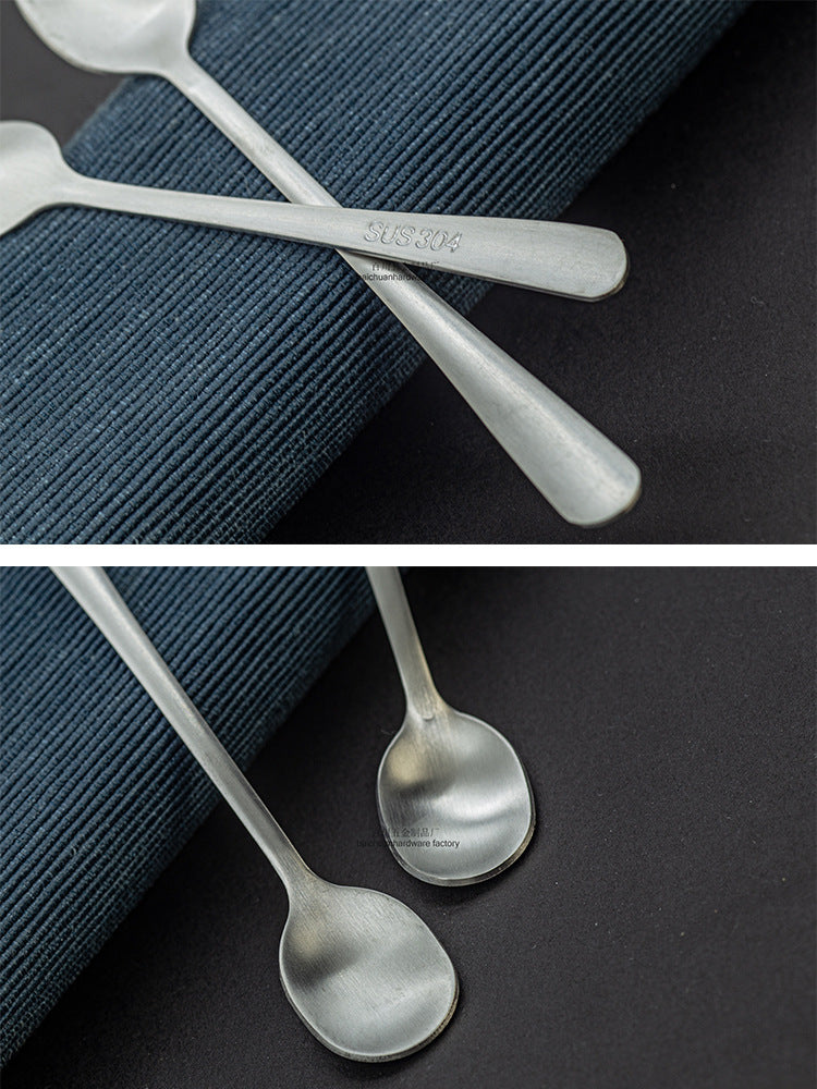 Manufacturer Extra Small Spoon Stainless Steel Coffee Spoon Creative Spoon Small Round Spoon Mini Extra Small Spoon8CM Seasoning Spoon