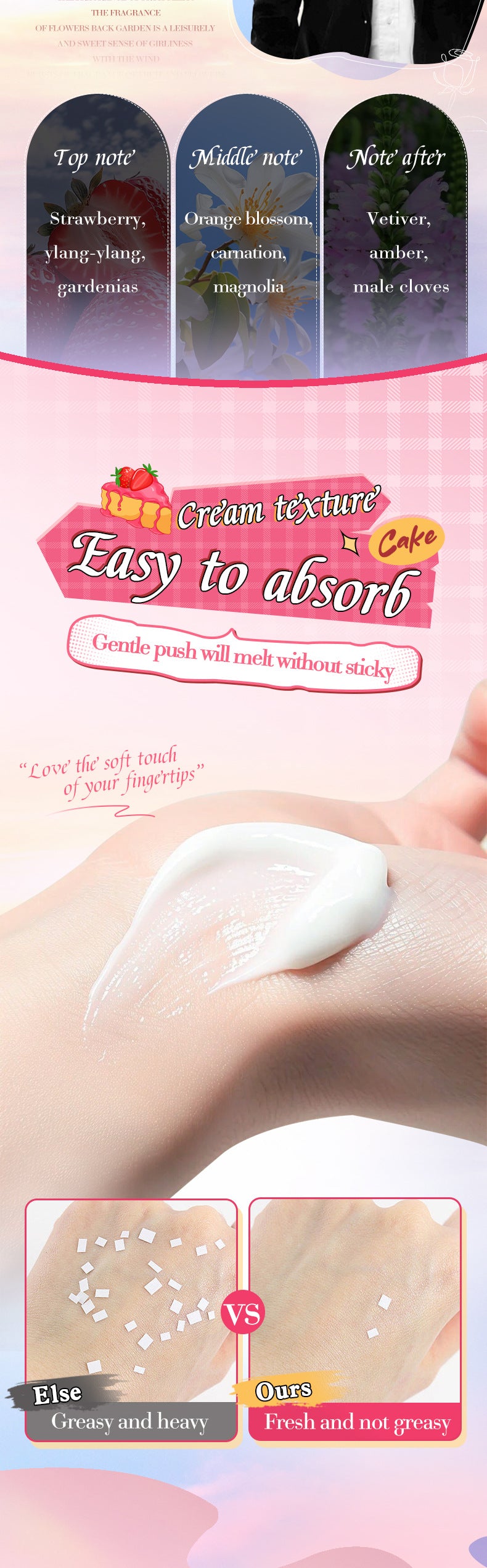 Full English Strawberry Cake Hand Cream BIOAOUA Fragrance Hand Cream  Foreign Trade Wholesale