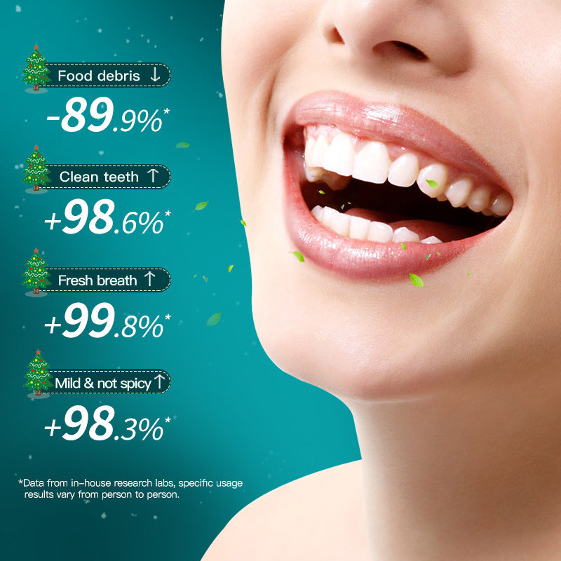 Full English Christmas Probiotic Mouthwash SADOER Green Lemon Mint Oral Cleanser  Wholesale