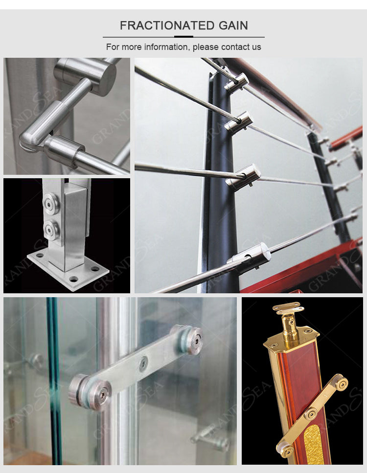 China Factory Cheap Stainless Steel Glass Balcony Railing Design