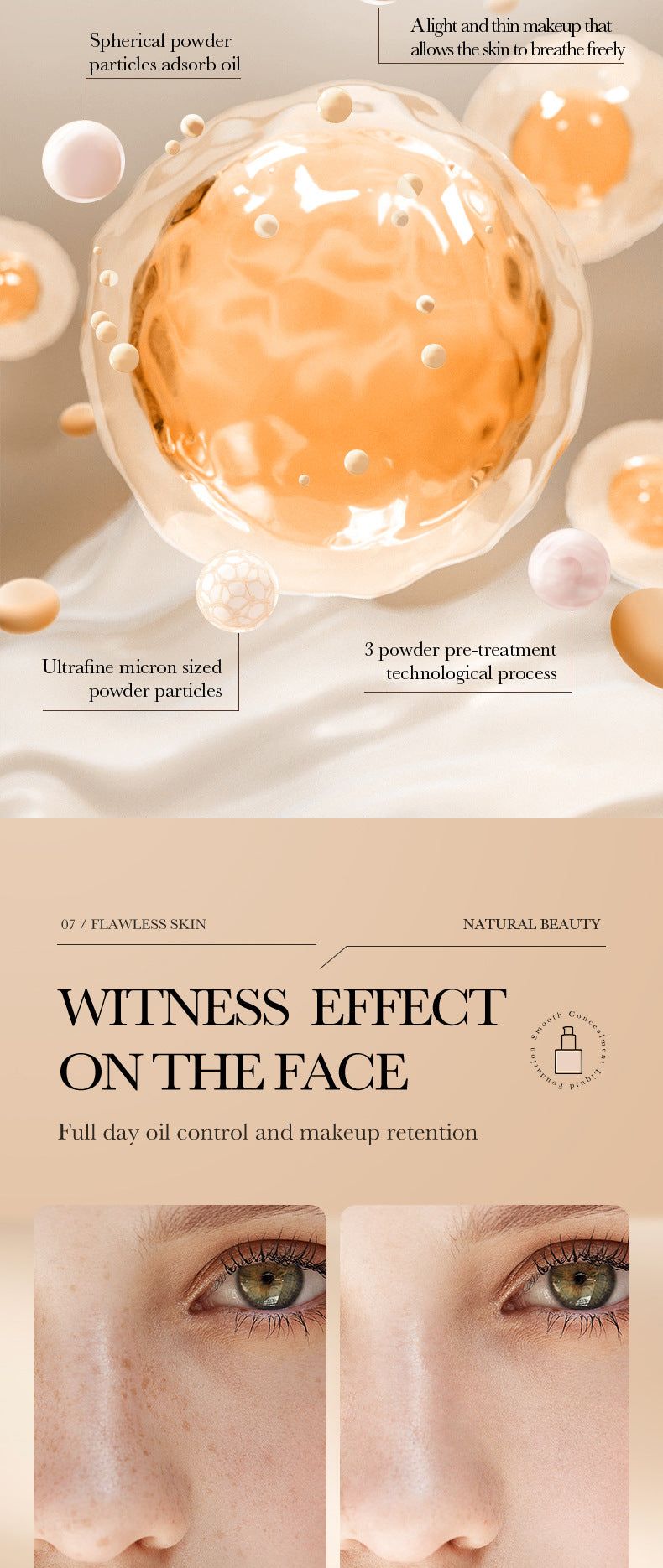 Makeup BIOAOUA Concealer Foundation Liquid Contour Lightweight Breathable Non-Cakey Cross-Border Wholesale