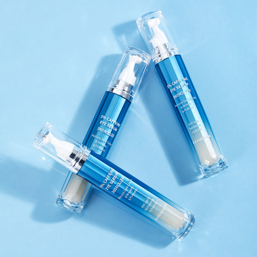 Hydrating and Moisturizing logo White Brand5%Retinol Caffeine Eye Serum