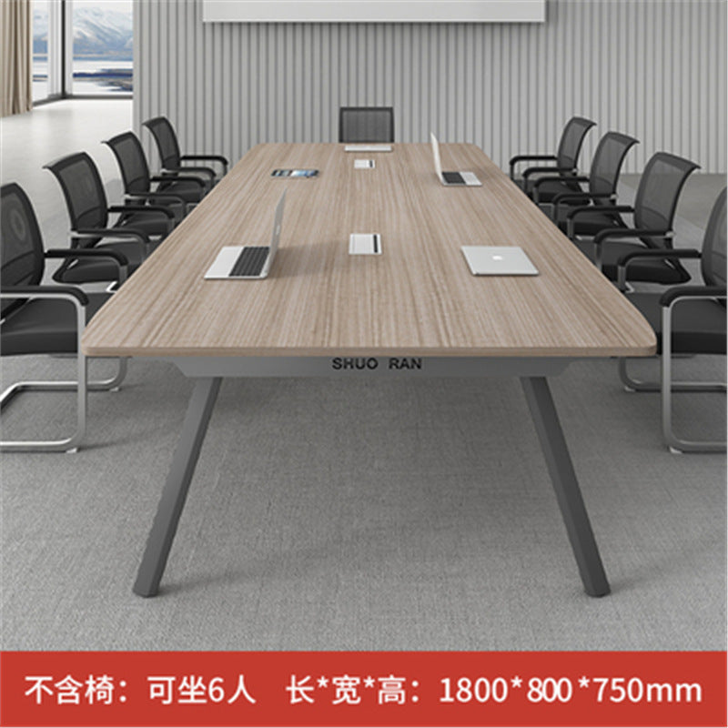 Conference Table Long Table Simple Modern Meeting Room Table and Chair Set Small Negotiation Training Table Long Office Desk Furniture