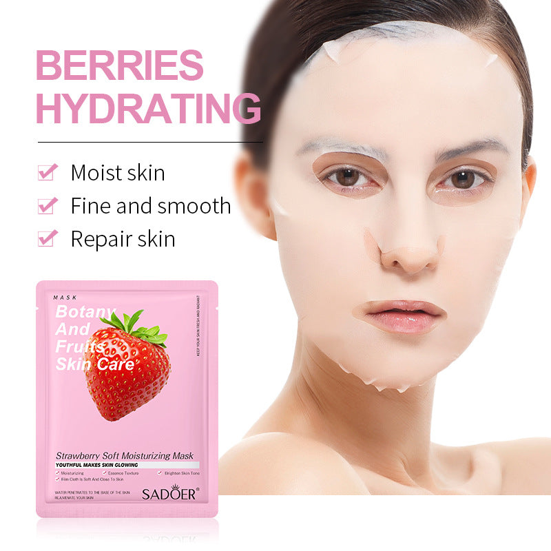 Fruit Mask SADOER Avocado Rose Hydrating Moisturizing Tablets Cross-border Foreign Trade Skincare Wholesale