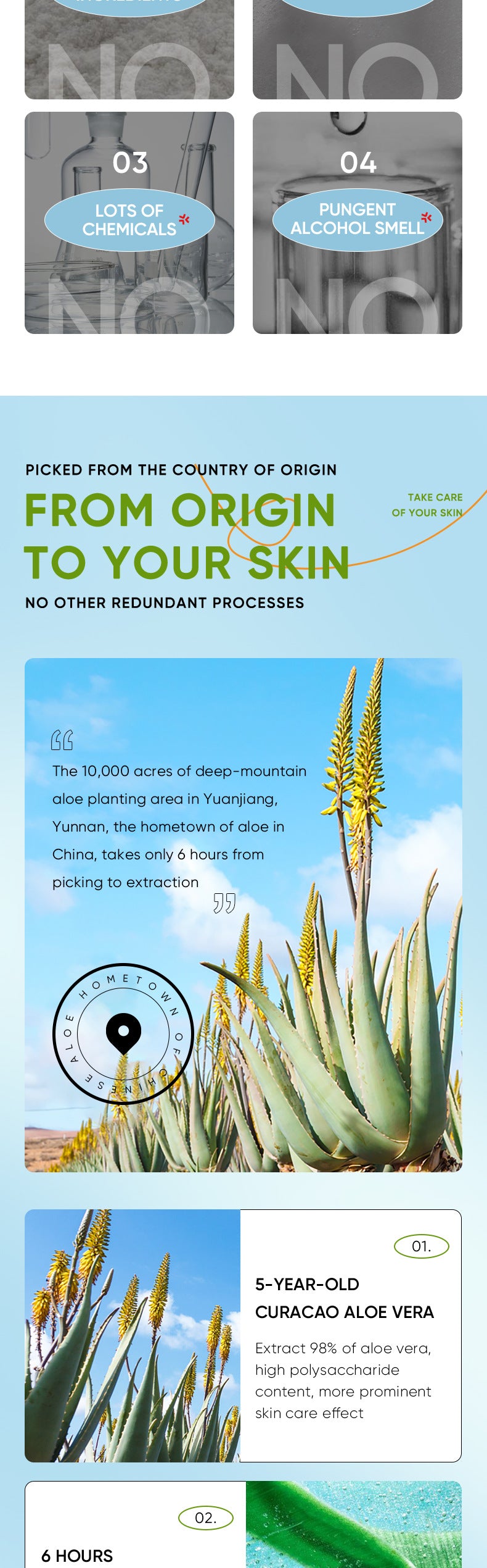 Full English Aloe Vera Skincare Set SADOER Cleansing, hydrating, moisturizing, and nourishing  foreign trade manufacturer wholesale