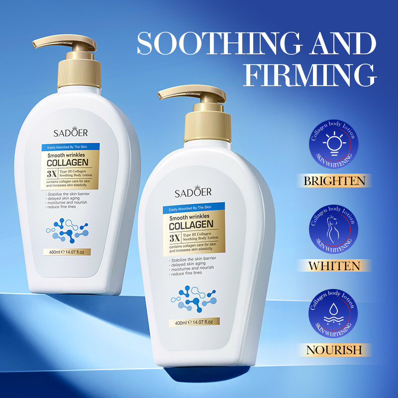 Type III Collagen Body Lotion SADOER Autumn and winter moisturizing body lotion cross-border foreign trade wholesale