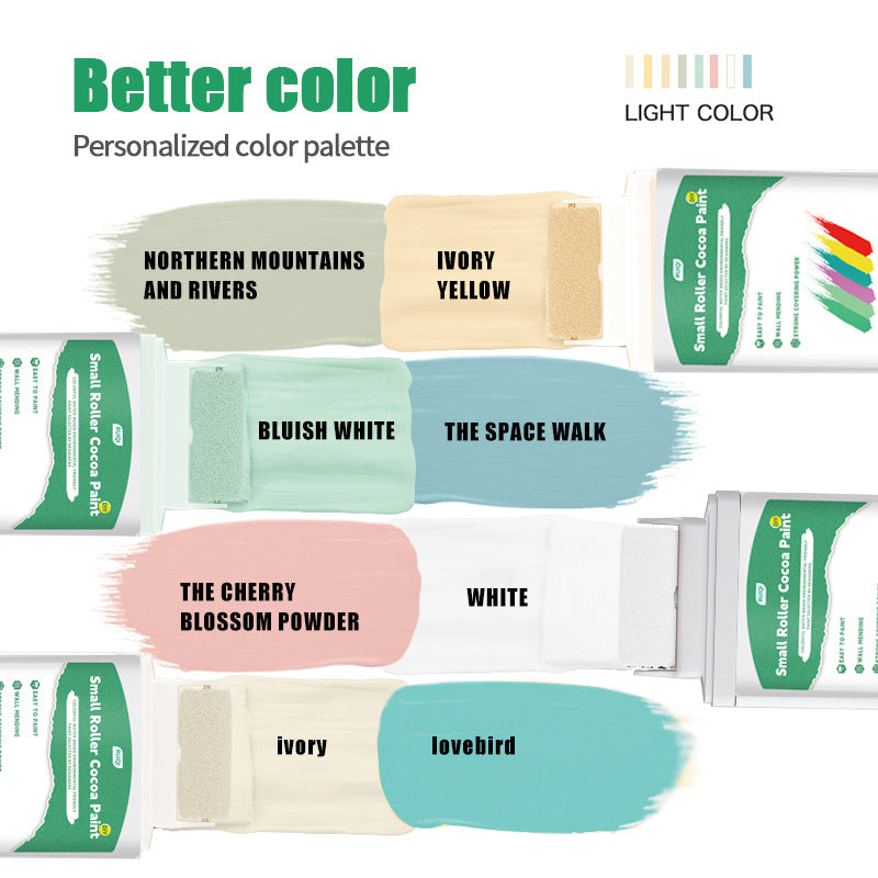 Manufacturer Small Roll Paint Odorless Latex Paint Household Wall Color Change Repair Interior Wall Paint Self-Painting Wholesale