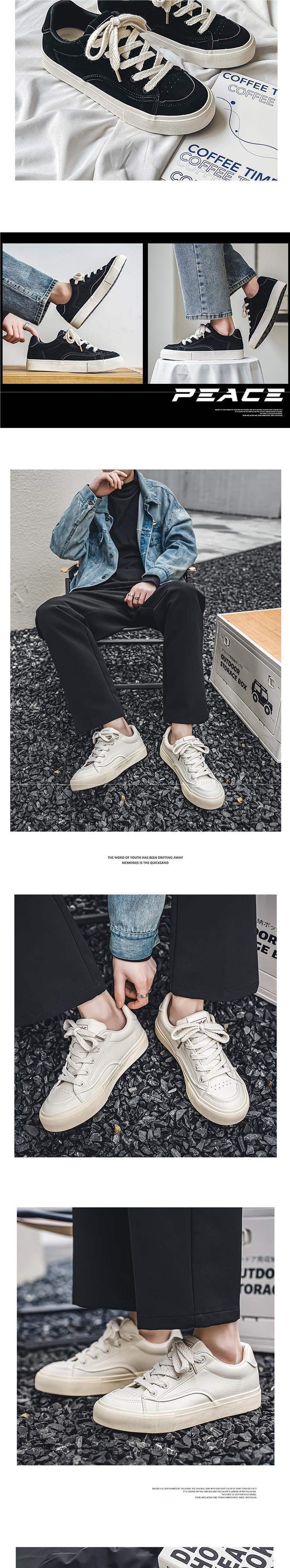 Men's Trendy Shoes2025New American Retro Niche Casual Sneakers ins Internet Celebrity Versatile White Sneakers