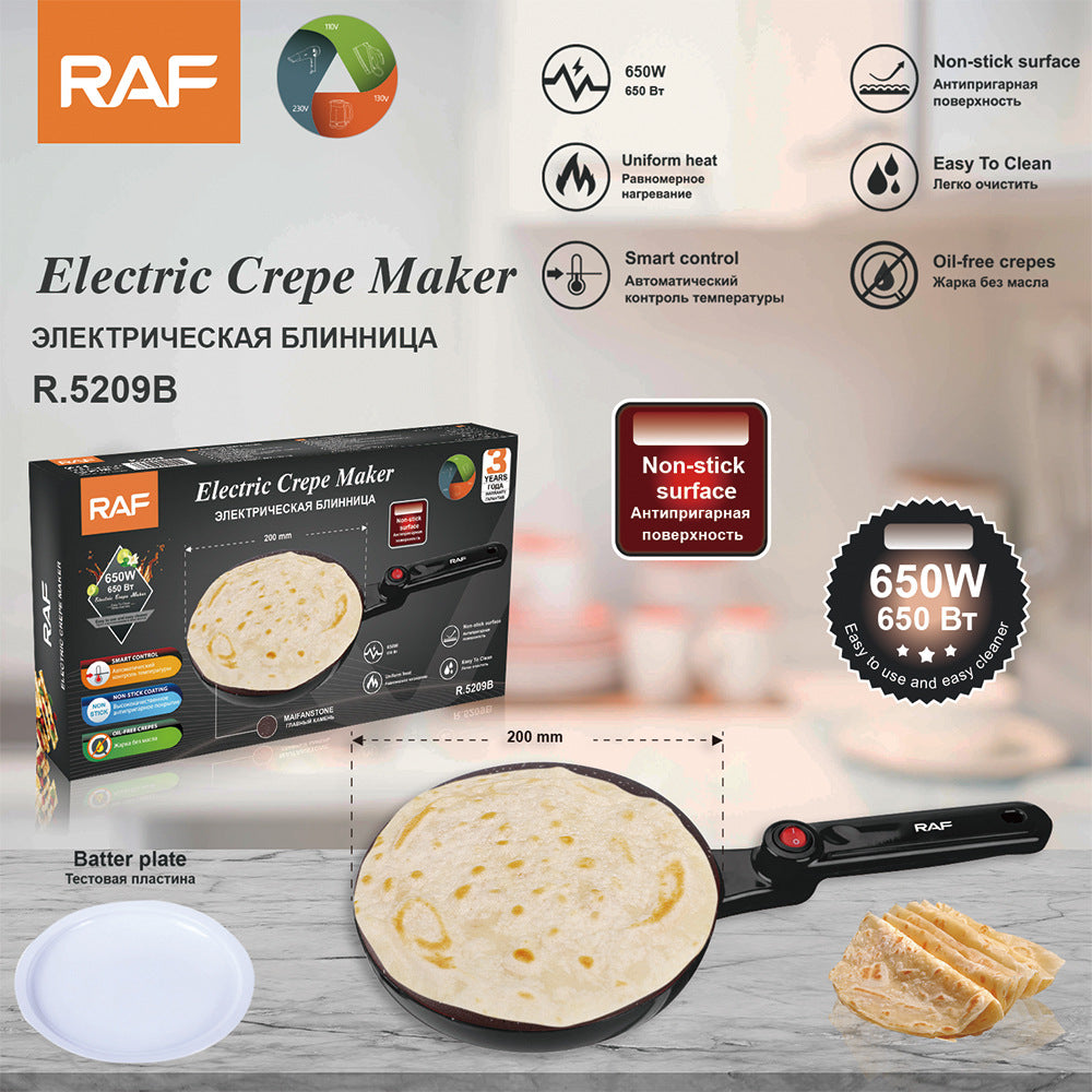 RAF European Standard Thin Pancake Maker Spring Roll Skin Maker Multi-Functional Household Pancake Pan Electric Pancake Pan