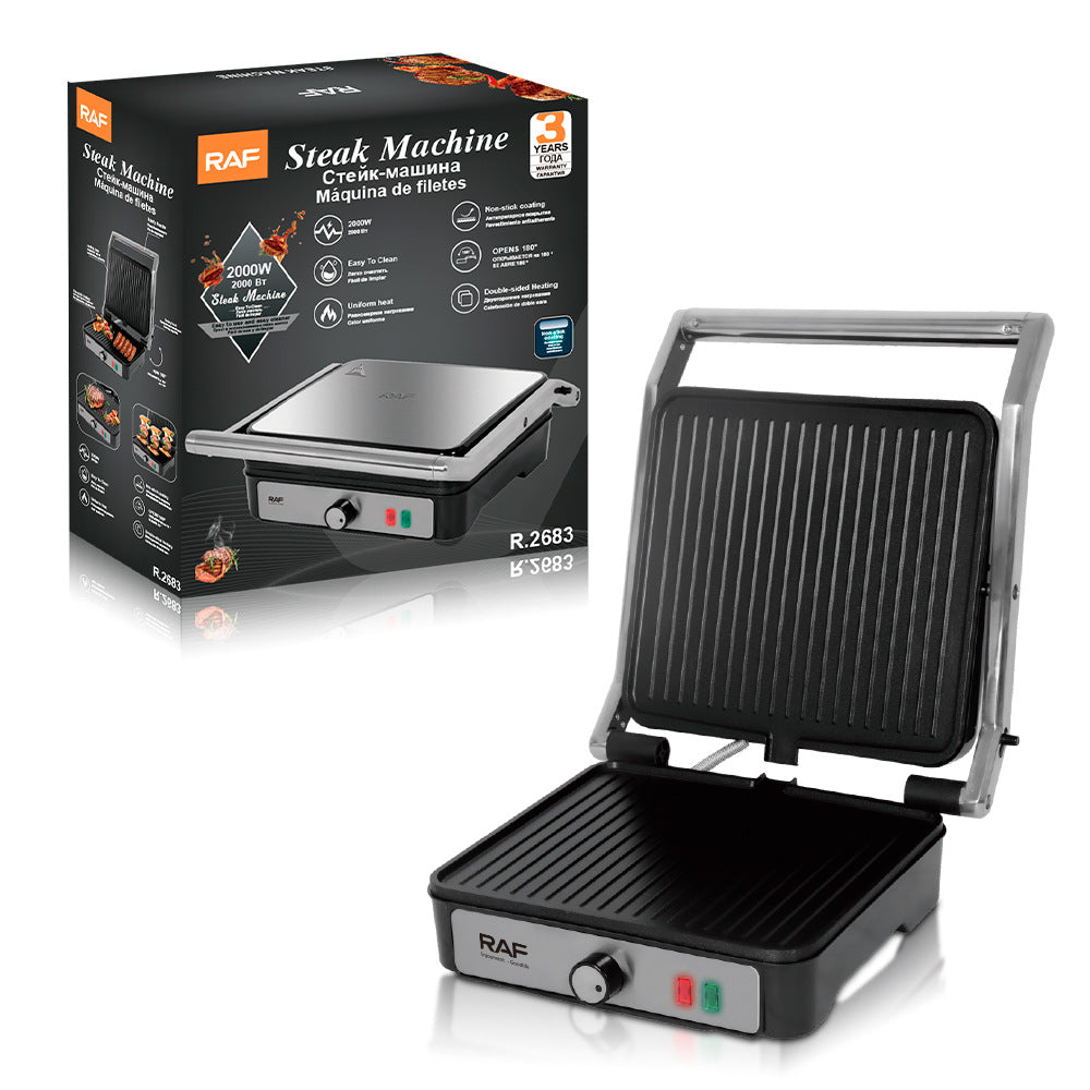 European Standard Professional Steak Machine Home Use Grilling Steak Device Double-Sided Constant Temperature Iron Plate BBQ Meat Machine R.2683