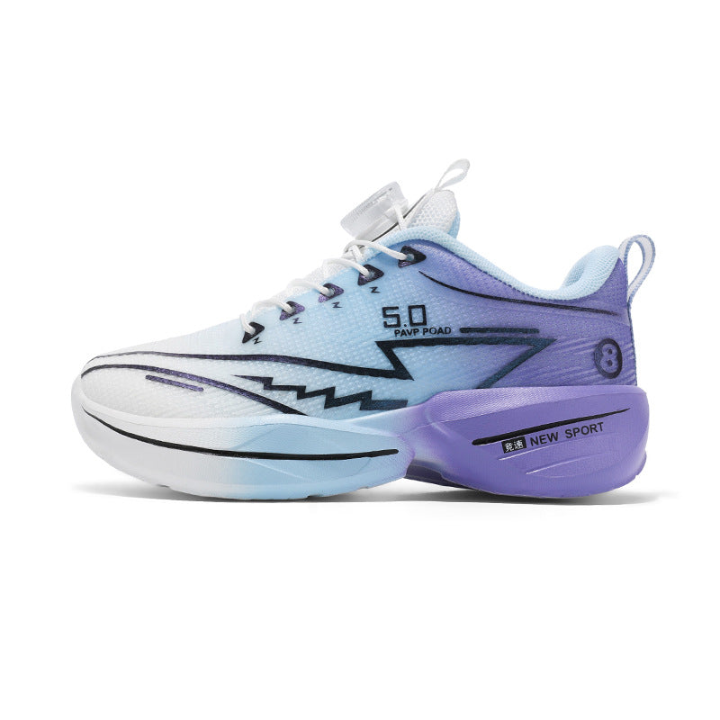 2025Summer New Boys' Shoes for Older Children Lightweight Shock-Absorbing Sports Shoes Mesh Breathable Professional Racing Running Shoes