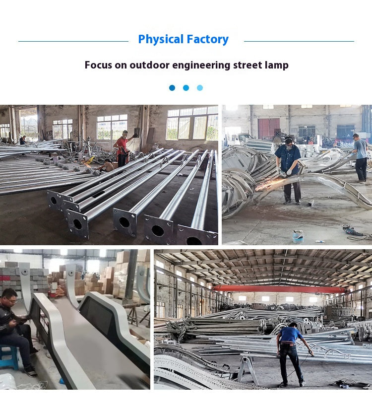 Intelligent Human Body Sensing Integrated Solar Lamp High-power Engineering Road Square LED Street Lamp