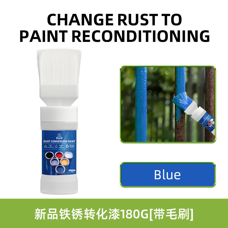 Qixia Water-Based Anti-Rust Paint, Rust-Free Roof Iron Rust Conversion Paint, Color Steel Tile Renovation Paint, Water-Based Anti-Rust Paint