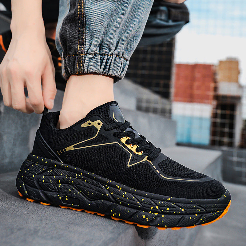 Dropshipping Couple Casual Sports Shoes Student Running Shoes Marathon Running Shoes Jacquard Foreign Trade Live Streaming Men's Shoes