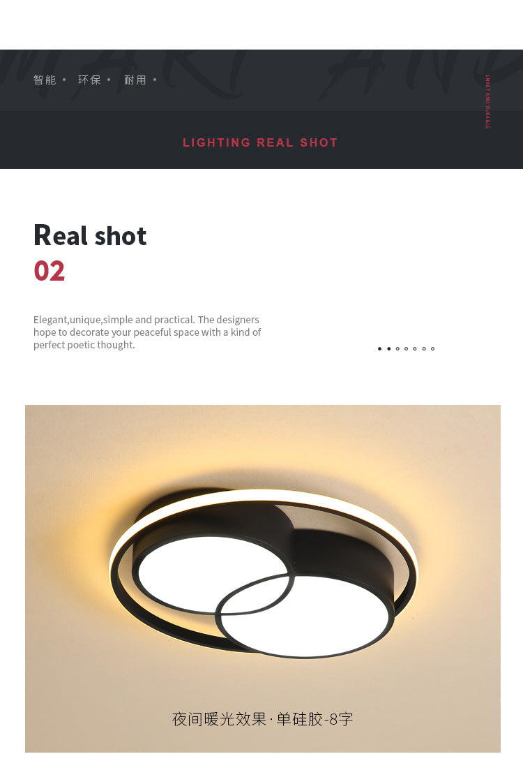 round led Ceiling Lamp Bedroom Lamp Modern Minimalist Living Room Lighting New Hotel Room Restaurant Room Lighting