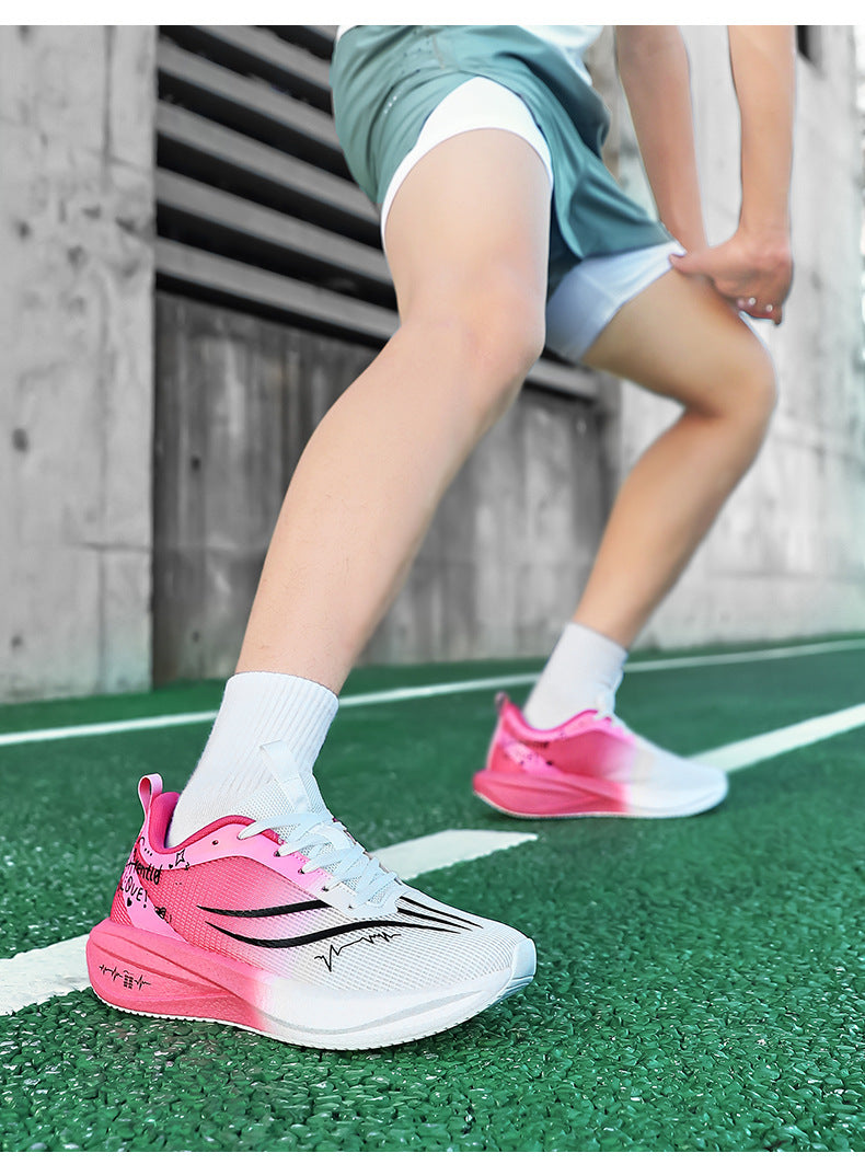 Autumn Winter New Style Feidian Carbon Plate Cushioning Rebound Sports Shoes Casual Fashion Men's Shoes Couple Breathable Comfortable Running Shoes