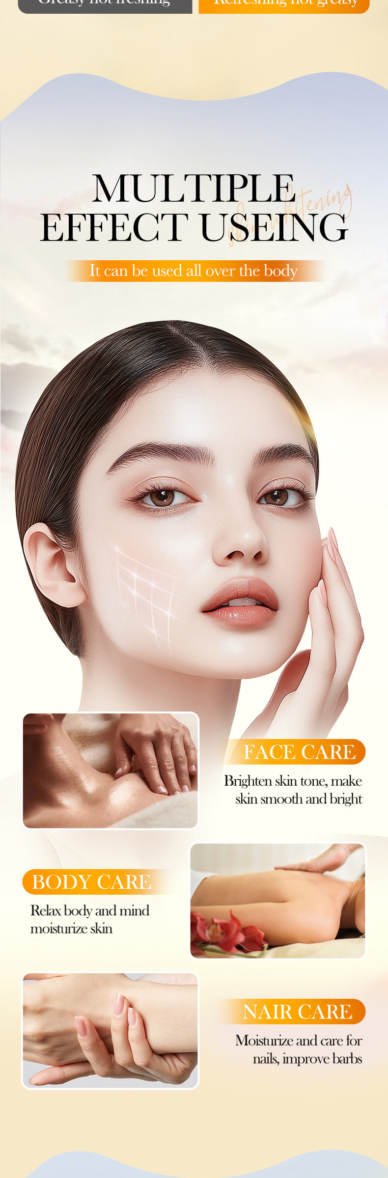 Turmeric Whitening Massage Essential Oil SADOER Moisturizing Body Universal Essential Oil Cross-Border Wholesale