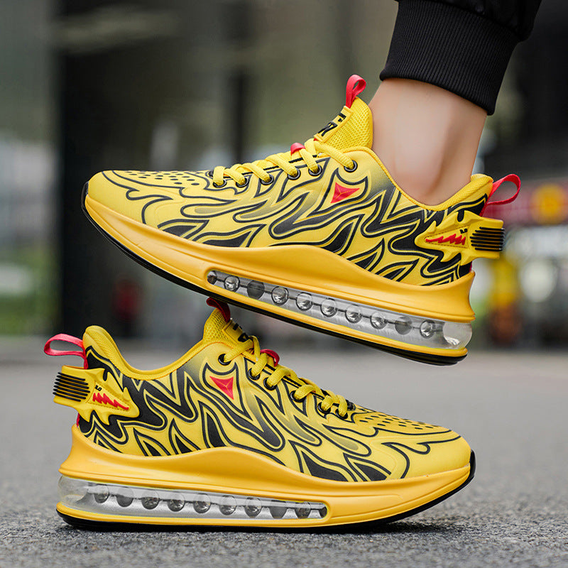 2025New Fashion Trend Colorful Running Shoes Casual Sports Men's Shoes Air Cushion Shock Absorption Large Size Sports Shoes