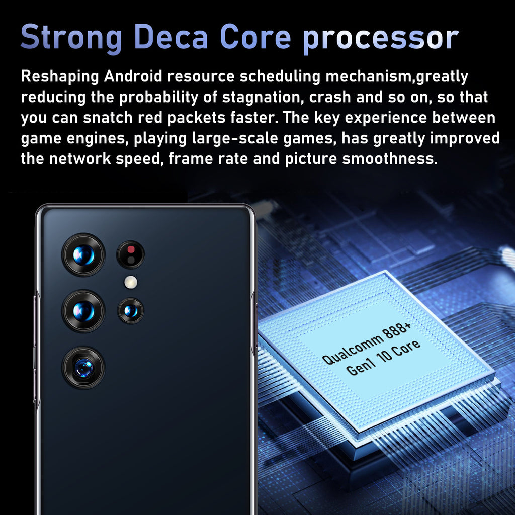 16+1T Mobile Phone S22+Ultra True4G Android True7.3Large Screen800Wan Intelligent Full Screen