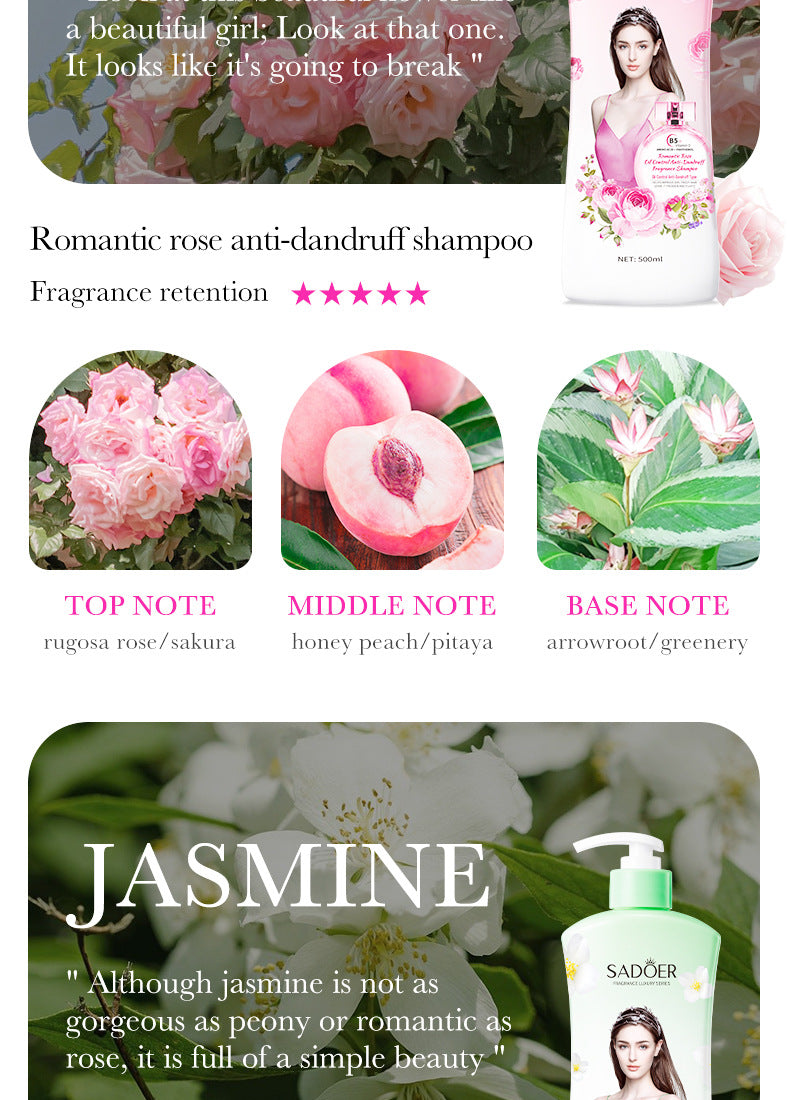 Bathing Set SADOER Rose Fragrance Shampoo Lavender Shower Gel Cross-Border Wholesale