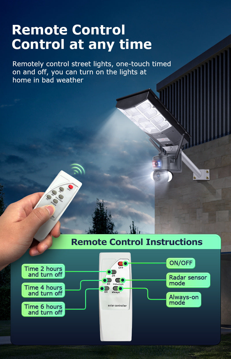 Exclusive Supply4g Solar street light surveillance camera outdoor6MP Night Vision Binoculars with HD Illumination wifi Photo