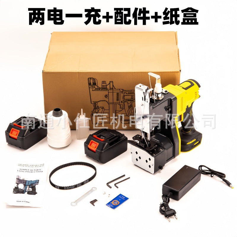 21v Lithium Battery Express Package Sealing Machine Durable Handheld Woven Bag Burlap Automatic Sealing Packing Lithium Battery Tool