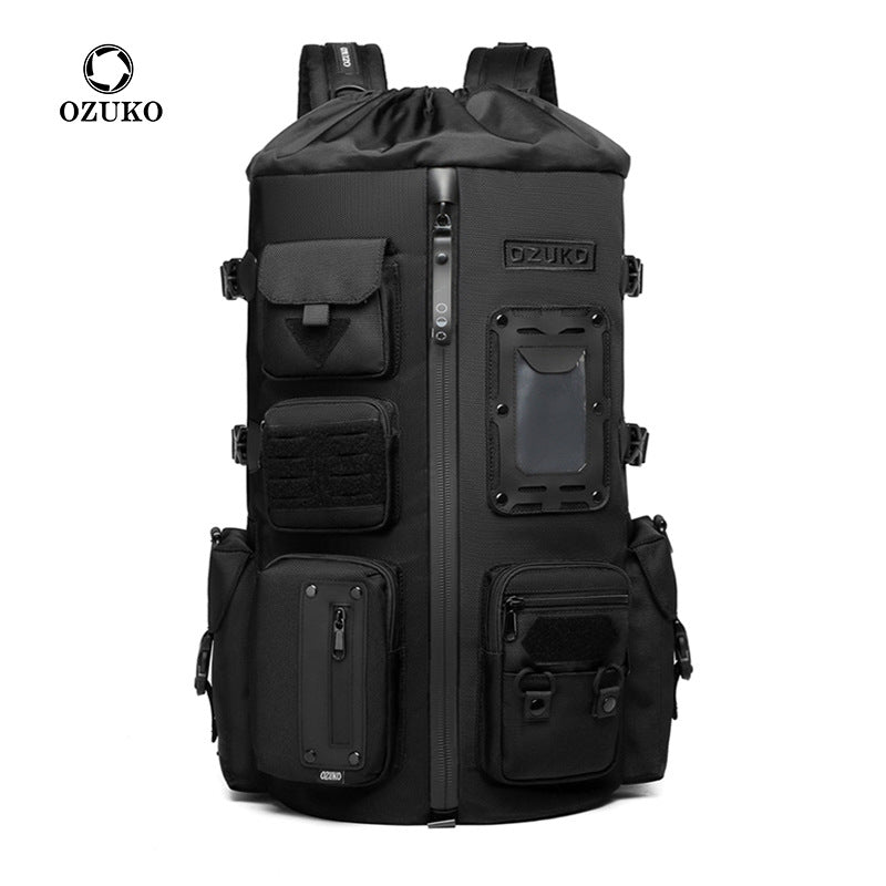OZUKO Basketball Backpack Men's Large Capacity Waterproof Backpack Sports Bag Multifunctional Outdoor Trendy Brand Backpack
