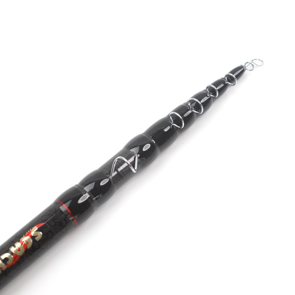 European and American Popular Portable Retractable Fly Rod Carbon Fiber Wooden Handle Fly Fishing Rod Retractable Lure Fishing Rod