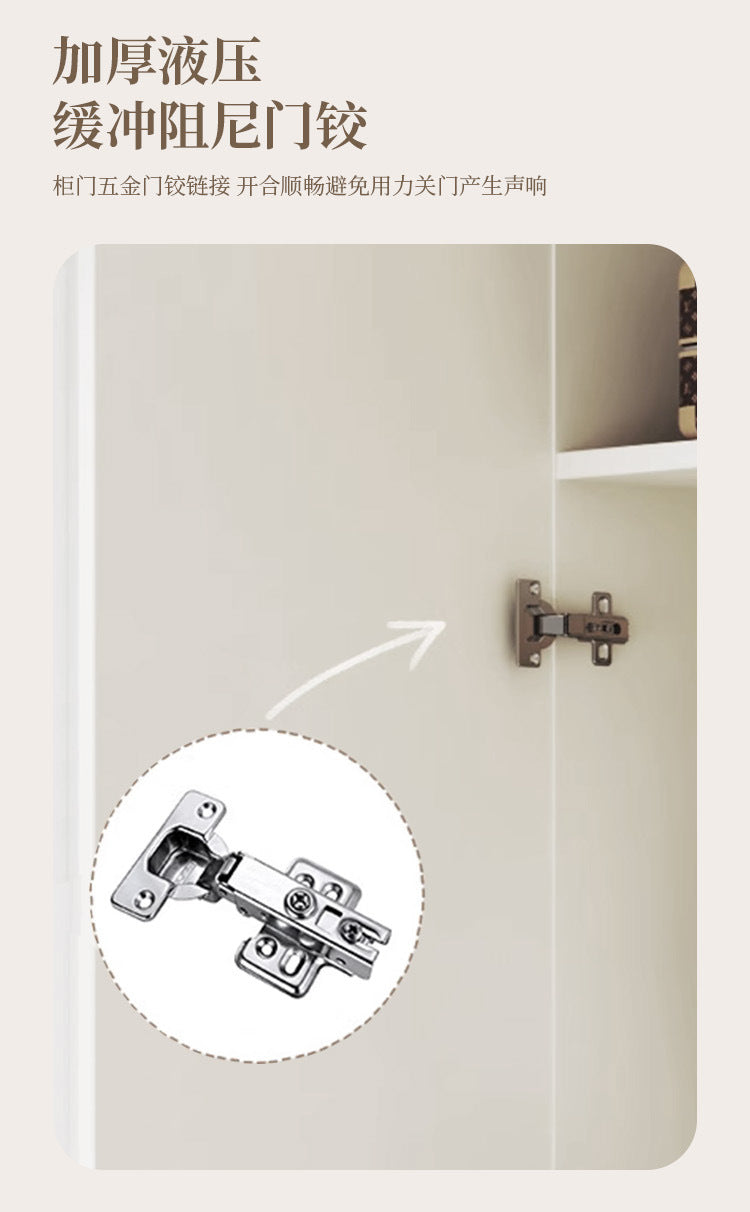 One-Door to Ceiling Heightened Solid Wood Wardrobe for Home Bedroom, Double Door Simple Assembly Cabinet, European Pine Board Storage Cabinet, Wardrobe