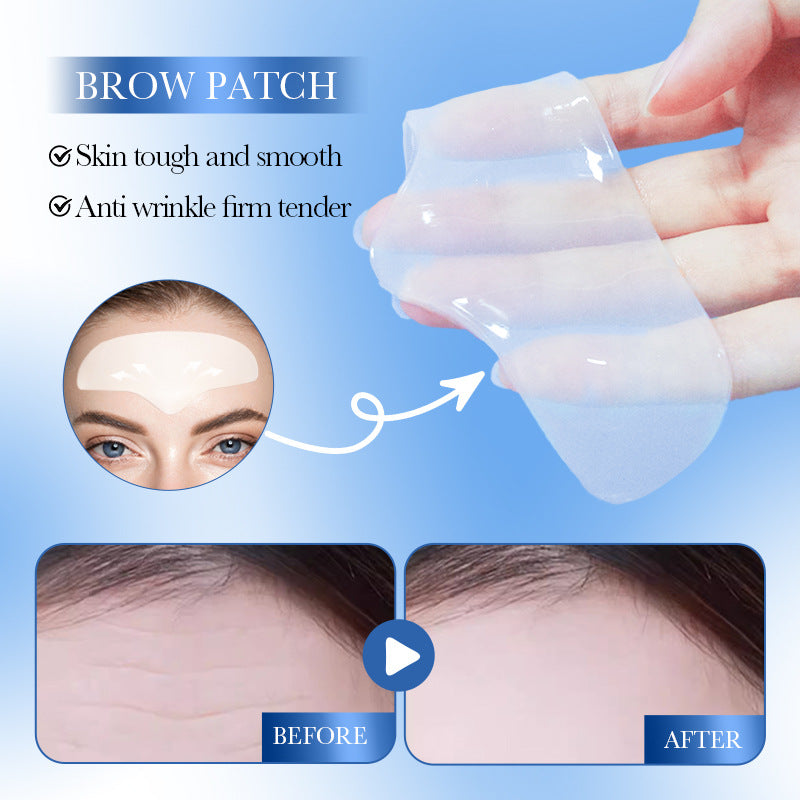 Full English Hyaluronic Acid Forehead Patch SADOER Collagen Firming Improves Forehead Wrinkles  Wholesale