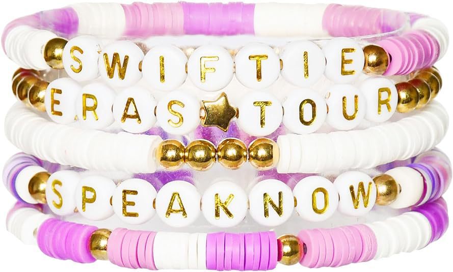 Taylor Music Jewelry Bracelet for Women Versatile High-End Bohemian Accessories SWIFTIE Alphabet Soft Clay Bracelet