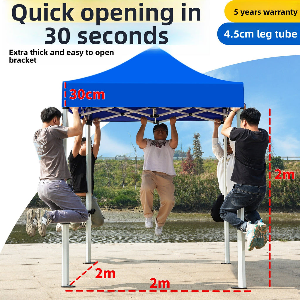Outdoor Stall Tent Four-Leg Sun Umbrella Four-Corner Large Umbrella Extra Thick Hexagonal Frame Durable Market Sunshade