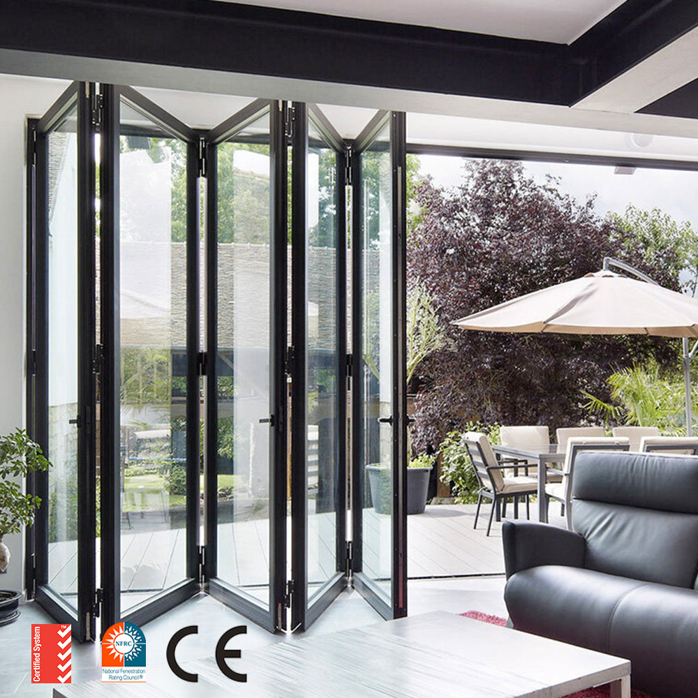 Standard Building Material Aluminum Sliding Door Tempered Glass Frameless Glass Sliding Doors Double Glass Door