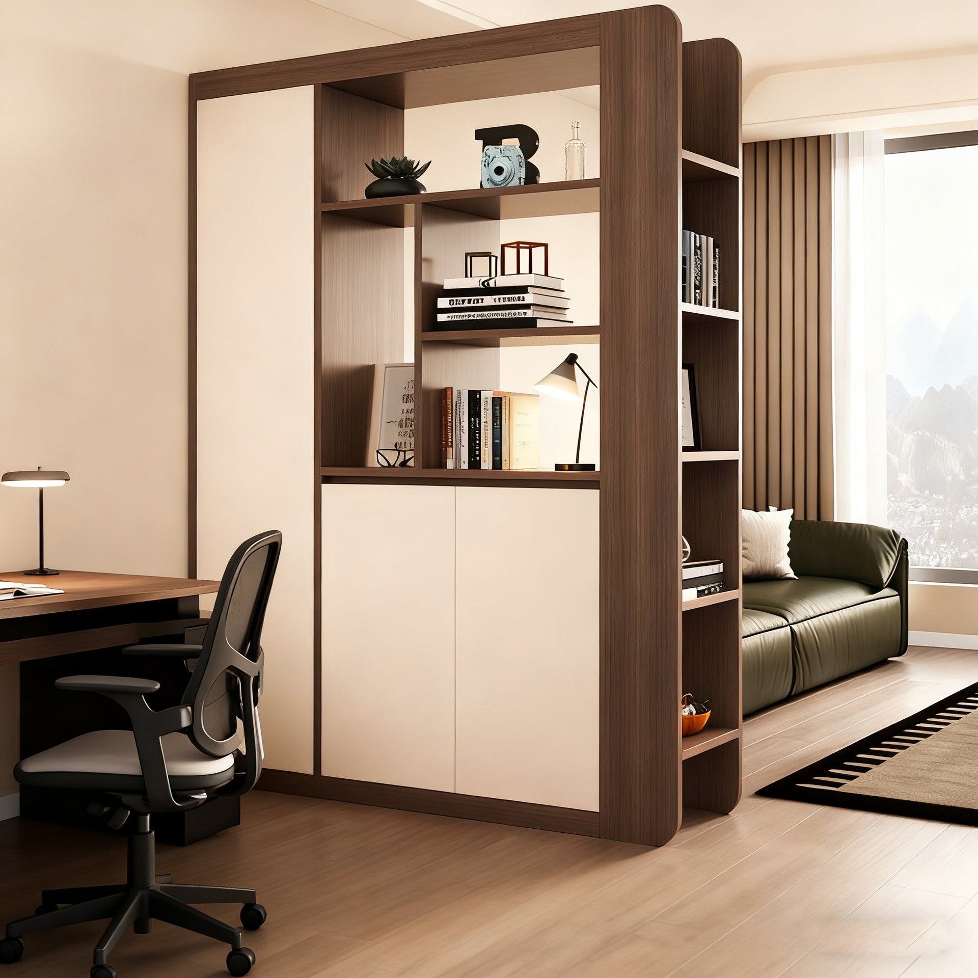 Custom Whole House Honeycomb Aluminum Alloy Entryway Shoe Cabinet Integrated Home Entrance Living Room Double-Sided Screen Storage Cabinet