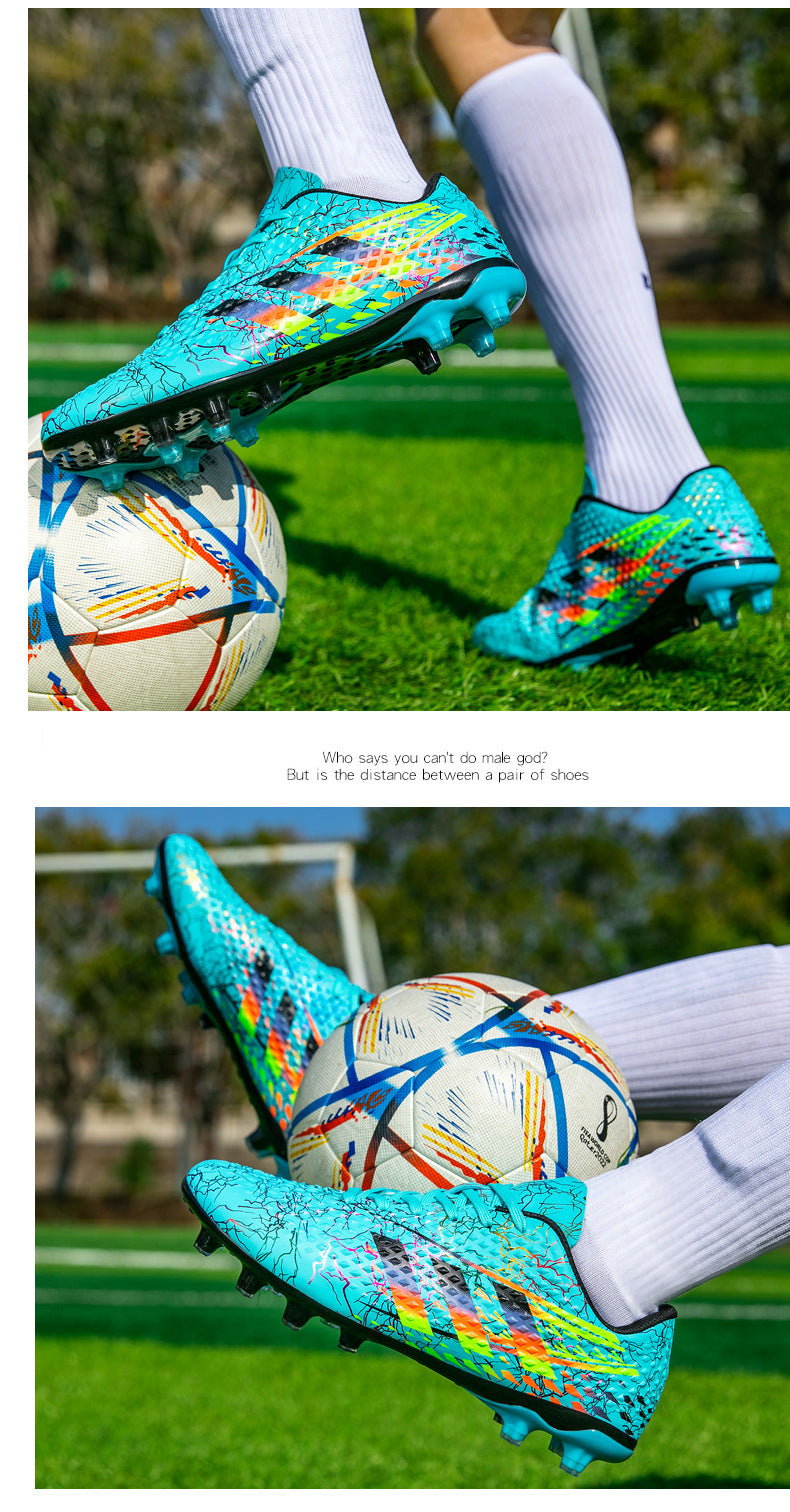 New professional football shoes for men and women AG Spike TF Broken Nail Youth Student Grassland Competition Training Shoes