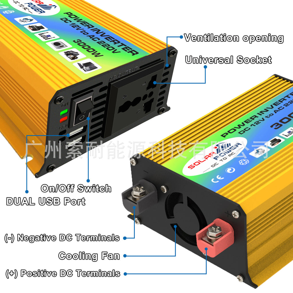 12V Solar Energy Kit System：Inverter 30A Controller 18W Solar Panel Solar System