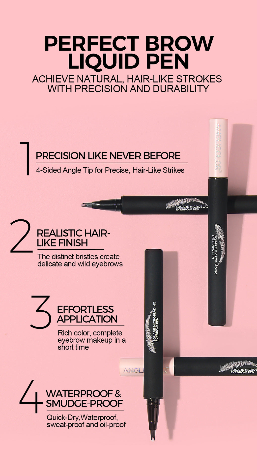 Specialized Liquid Eyebrow Pencil Wild Eyebrow Waterproof Long-lasting Non-fading Clear Definition Liquid Eyebrow Pencil