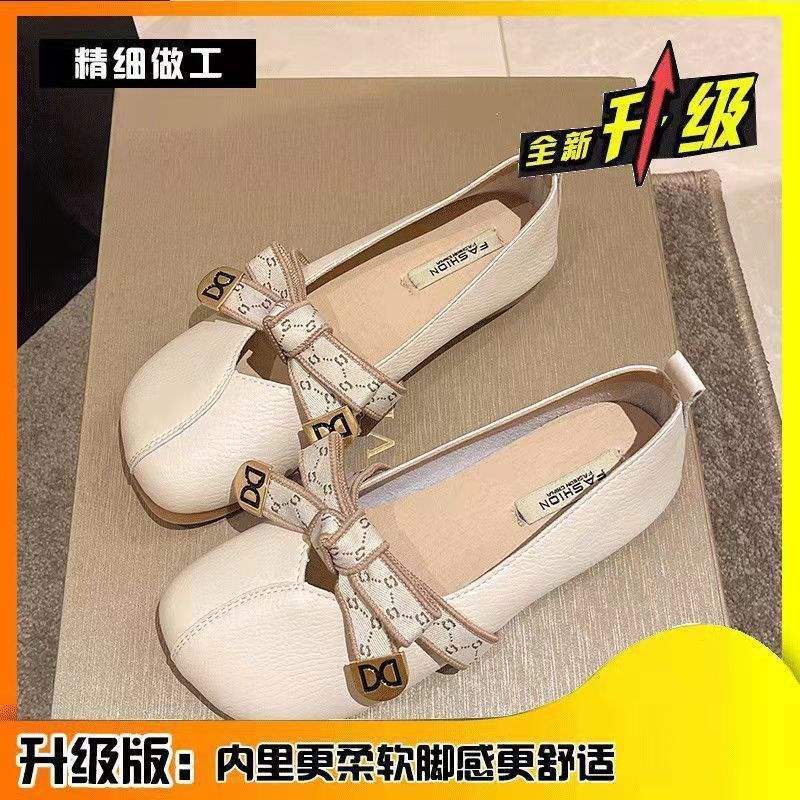 Butterfly Knot Flat Shoes for Women, Soft Sole Lightweight Mango Toe Loafers, Slip-On Moccasins for Pregnant Women
