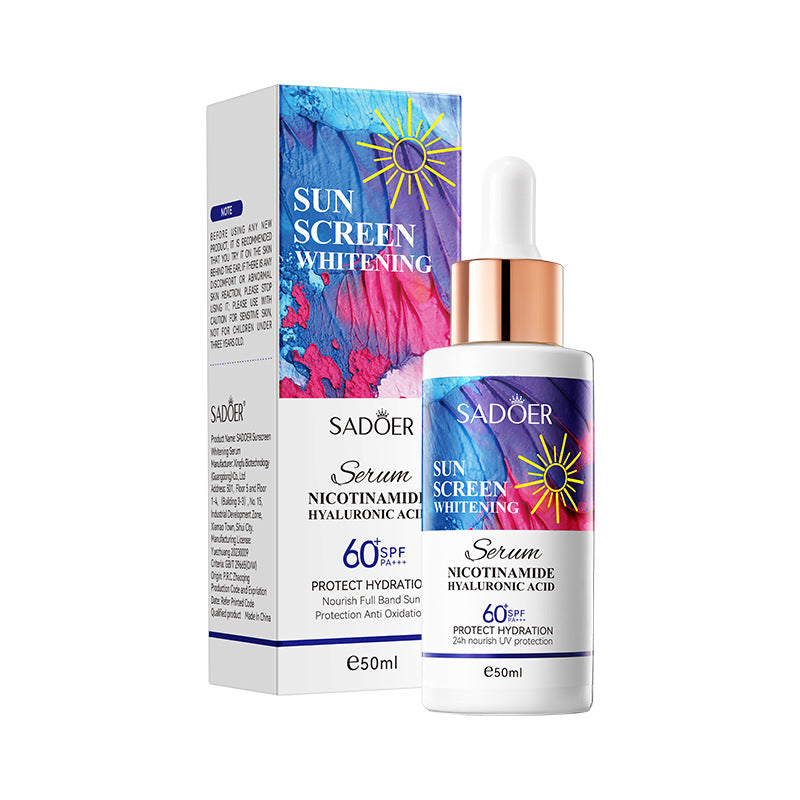 Sunscreen Whitening Essence50mlSADOER Refreshing and Non-Greasy Sunscreen Essence Cross-Border Wholesale