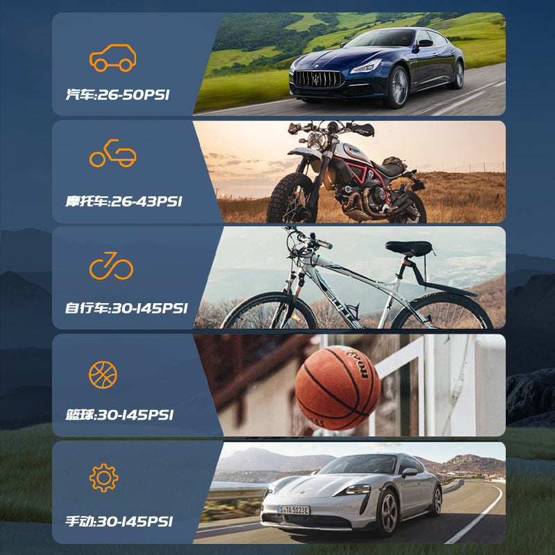 Wireless Car Air Pump Multi-Function Electric Air Pump Car Tire High Voltage High Power Portable Air Pump