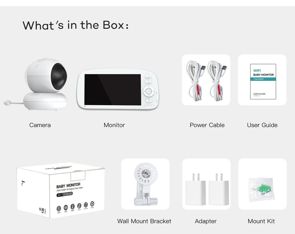 WiFi Baby Monitor Baby Monitor Surveillance Camera Wireless Care Home Smart Care