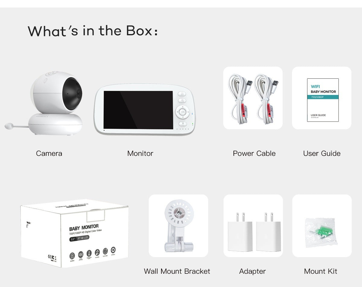 WiFi Baby Monitor Baby Monitor Surveillance Camera Wireless Care Home Smart Care