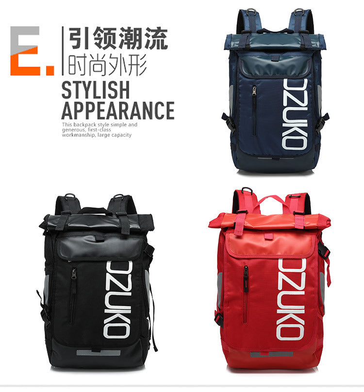 Trendy Brand Backpack for Men, College Student Bag, Oxford Cloth Laptop Backpack, Business Commuting Casual Men's Backpack