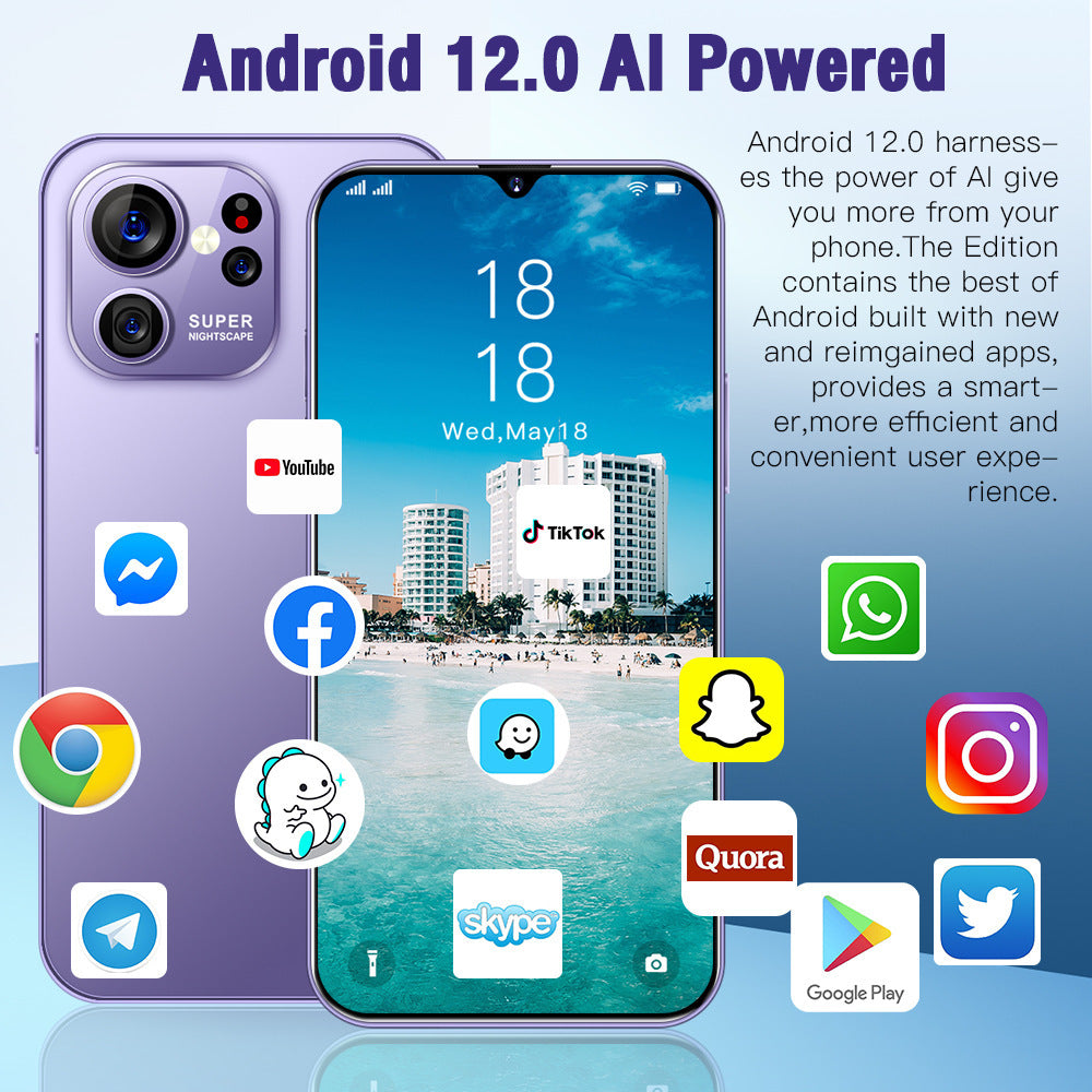 New s23ultra Smartphone6.8Inch High Definition Screen All-in-One Machine4G Android Student Phone Wholesale