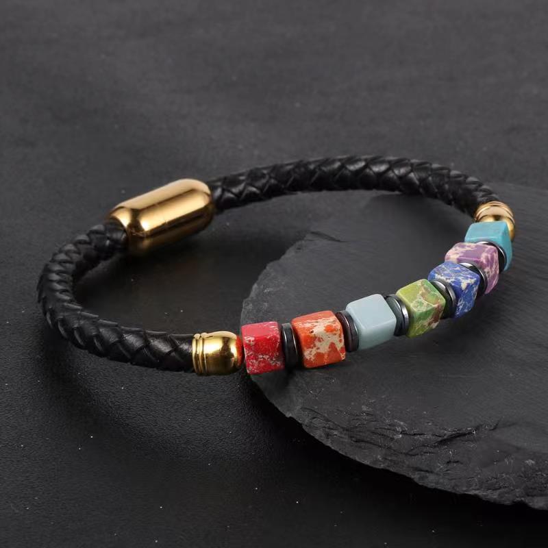 AliExpress8mm Volcanic Lava Stone Bracelet Natural Emperor Stone Couple Fashion Bracelet Factory Direct Sale