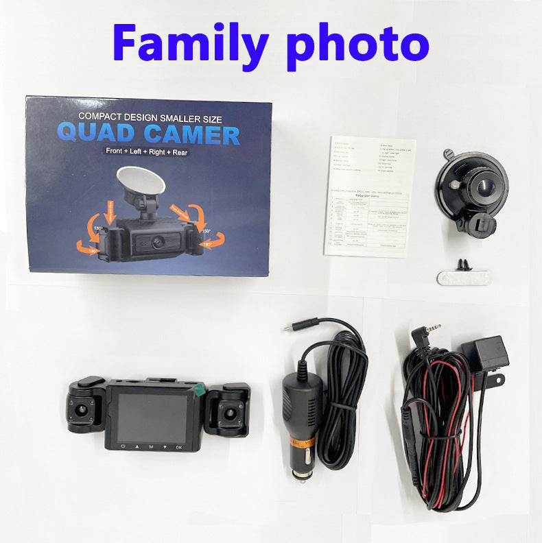 S9New four-way four-lens dashcam4Camera Recorder HD Night Vision1080P